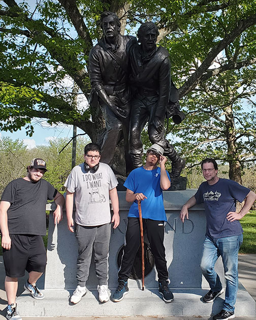 Students and staff at Gettysburg